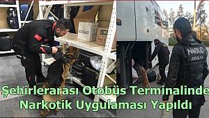 Antalya'da Şehirlerarası Otobüs Terminalinde Narkotik Uygulaması Yapıldı