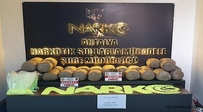Antalya’da Yapılan Şok Uygulamada Yüklü Miktarda Uyuşturucu Madde Ele Geçirildi 