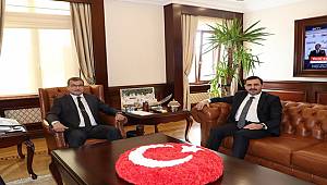 Bursa Cumhuriyet Başsavcısı Sayın Uğurhan Kuş, Emniyet Genel Müdürümüz Sayın Celal Uzunkaya’yı Makamında Ziyaret Etti