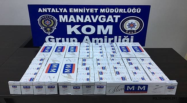 Manavgat İlçesinde Gümrük Kaçağı Sigara Ele Geçirildi 