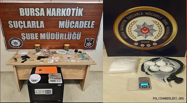 Bursa Narkotik Suçlarla Mücadele Şube Müdürlüğümüzce düzenlenen operasyonlarda 32 şahıs yakalandı 