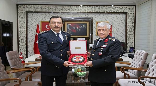 Jandarma Genel Komutanı Orgeneral Arif ÇETİN İl Emniyet Müdürümüz Mehmet Murat ULUCAN’ı Ziyaret Etti