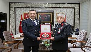Jandarma Genel Komutanı Orgeneral Arif ÇETİN İl Emniyet Müdürümüz Mehmet Murat ULUCAN’ı Ziyaret Etti