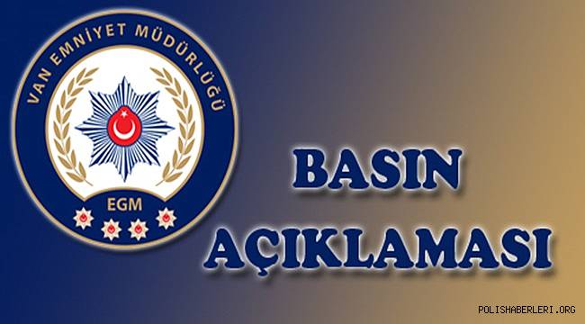 Van’ın Huzuru İçin Çalışıyoruz 