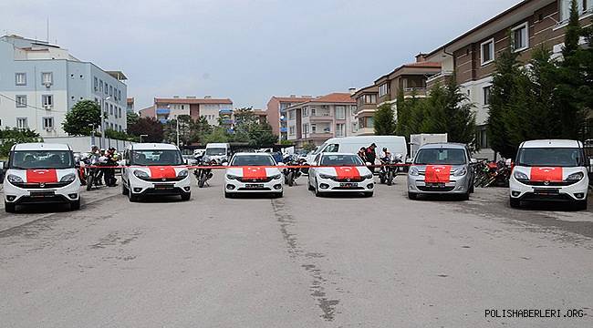 Balıkesir Emniyetine Yeni Alınan Araçlar Hizmete Girdi