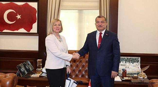 Emniyet Genel Müdürümüz Sayın Celal Uzunkaya, SELEC Genel Müdürü Sayın Snejana Maleeva ve Beraberindeki Heyet İle Bir Araya Geldi