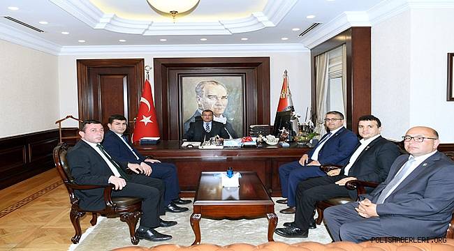 Harp Malulü Gaziler, Şehit Dul ve Yetimleri Derneği Genel Bşk. Sn. Mustafa Işık Emniyet Genel Müdürümüz Sn. Celal Uzunkaya’ya Ziyarette Bulun 