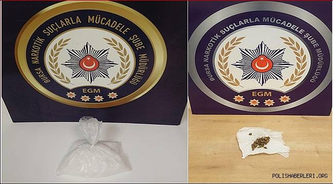 Bursa Narkotik Suçlarla Mücadele Şube Müdürlüğümüzce düzenlenen operasyonlarda 10 şahıs yakalandı