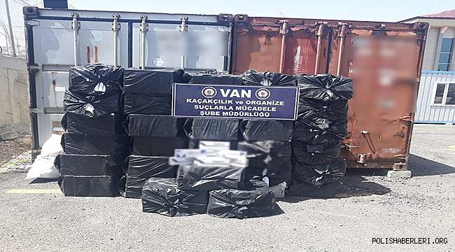Van'da Gümrük Kaçağı Sigara Ele Geçirildi 