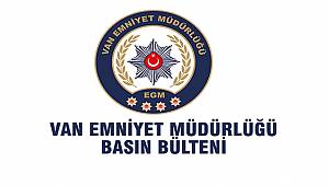 Van'ın Huzuru İçin Çalışıyoruz 