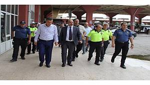 Adana İl Emniyet Müdürü Zafer Aktaş Adana Merkez Otogarında İnceleme ve Denetlemelerde Bulundu 