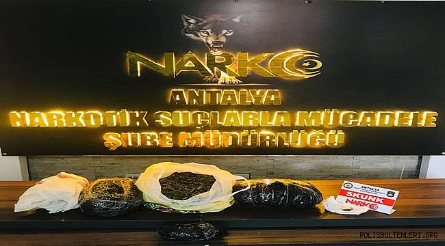 Antalya'da Uyuşturucu Madde Ticareti Yapmak Suçundan 1 Şüpheli Yakalandı 
