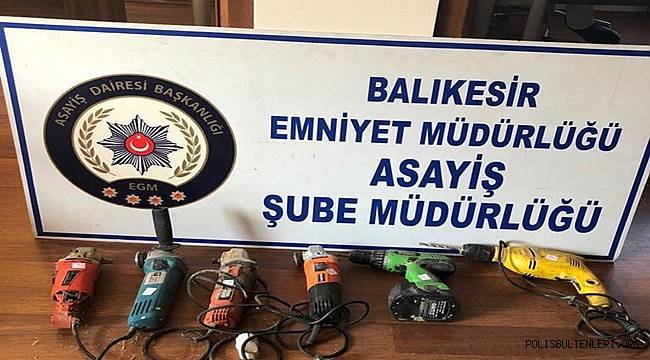 BALIKESİR EMNİYETİ MARANGOZLAR SİTESİNE DADANAN HIRSIZ YAKALANDI.