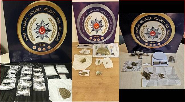 Bursa'da Düzenlenen Operasyonlarda 41 Şahıs Yakalandı 