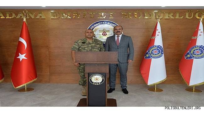 Komutandan Adana  Emniyet Müdürü Aktaş’a Veda Ziyareti