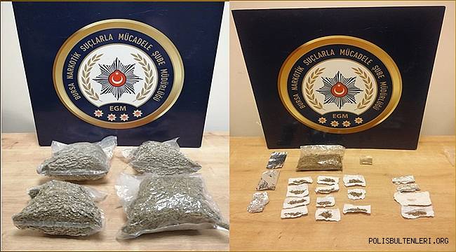 Narkotik Suçlarla Mücadele Şube Müdürlüğümüzce düzenlenen operasyonlarda 6 şahıs yakalandı 