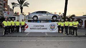 Adana Trafik Denetleme Şube Müdürlüğü Tarafından Emniyet Kemeri Simülatörü Uygulaması Yapıldı 