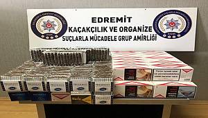 Balıkesir Edremit Kom Grup Amirliği görevlilerince Kaçak Tütün Ele Geçirildi