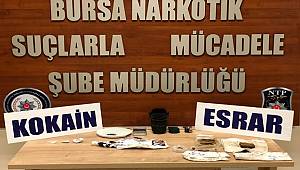 Bursa Narkotik Suçlarla Mücadele Şube Müdürlüğümüzce düzenlenen operasyonlarda 9 şahıs yakalandı