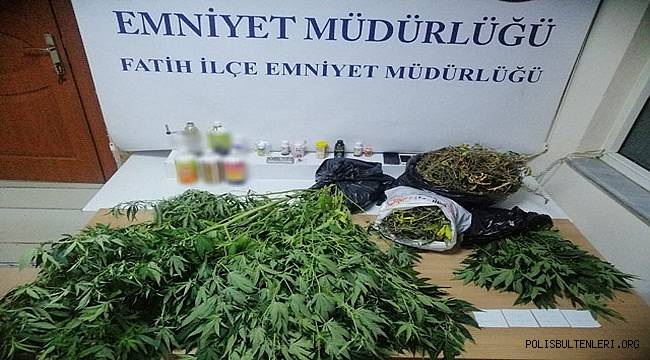 İstanbul Fatih İlçe Emniyet Müdürlüğü-Bir Evde Hint keneviri Ele Geçirdi