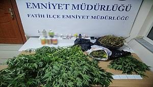 İstanbul Fatih İlçe Emniyet Müdürlüğü-Bir Evde Hint keneviri Ele Geçirdi