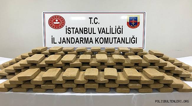 İstanbul İl Jandarma Komutanlığınca Gerçekleştirilen Uyuşturucu Operasyonu 