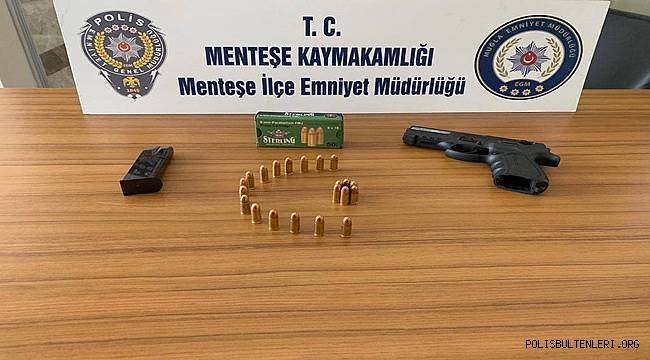 Menteşe İlçe Emniyet Müdürlüğü Ekipleri Şok Uygulamada Silah Yakaladı