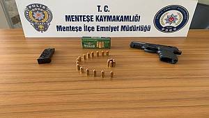 Menteşe İlçe Emniyet Müdürlüğü Ekipleri Şok Uygulamada Silah Yakaladı