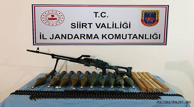 Siirt'in Pervari İlçesinde Terör Örgütü'ne Yönelik Operasyonda, Silah Ve Mühimmat Ele Geçirildi 