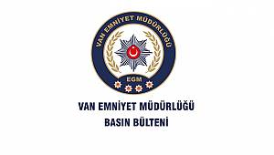 Van’ın Huzuru İçin Çalışıyoruz 
