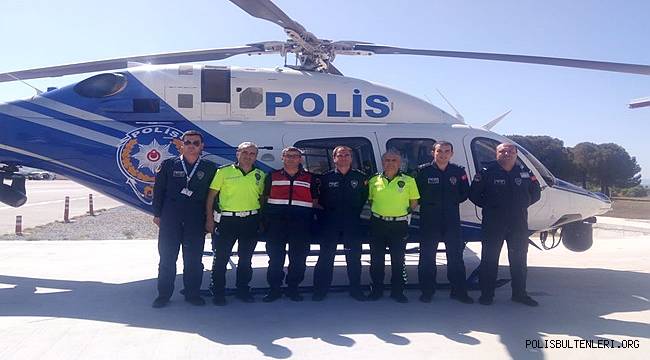 Antalya Trafiği Havadan Helikopter ve İnsansız Hava Araçları ile Denetlendi 
