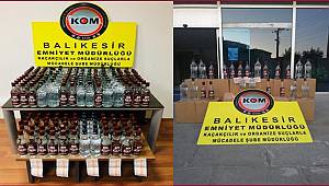 BALIKESİR POLİSİ , KAÇAK VE SAHTE İÇKİYE GEÇİT VERMEDİ 