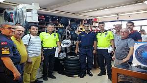 “Hayatıma Kastım Yok, Kaskım Var” Projesi Kapsamında Motosiklet ve Aksesuar Satışı Yapan Firmalar Denetlenerek Bilgilendirme Yapıldı