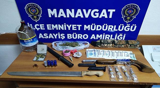 Manavgat İlçesinde “Görevi Yaptırmamak için Direnme ve Kamu Malına Zarar Verme” Olayına Karışan şüpheliler Yakalandı 