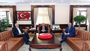Sayın Ahmet Cemil Tunç ve Sayın Hamdi Tunç, Emniyet Genel Müdürümüz Sayın Mehmet Aktaş’ı Makamında Ziyaret Etti