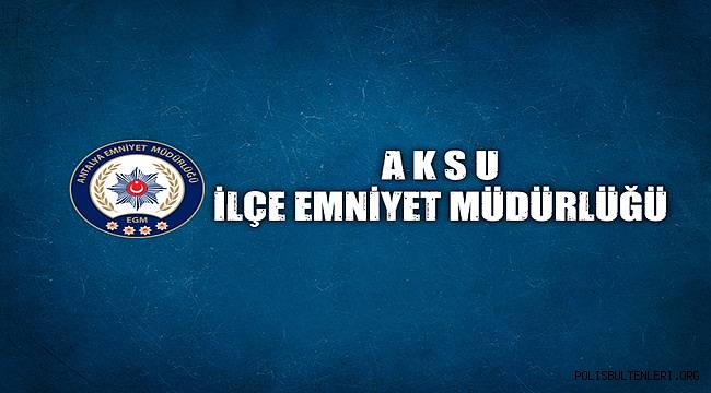 Aksu İlçesinde 16 Ayrı Kablo Hırsızlığı Olayına Karışan Şüpheliler Yakalandı 