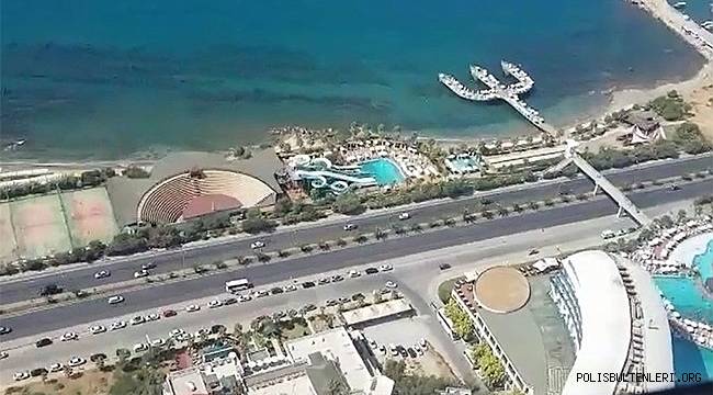 Antalya Trafiği Havadan Helikopter ve İnsansız Hava Araçları ile Denetlendi 