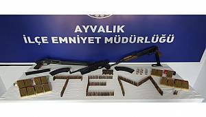 BALIKESİR AYVALIK'TA SİLAH OPERASYONU