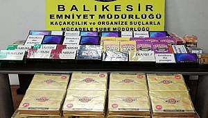 BALIKESİR POLİSİNDEN KAÇAK SİGARA OPERASYONU 