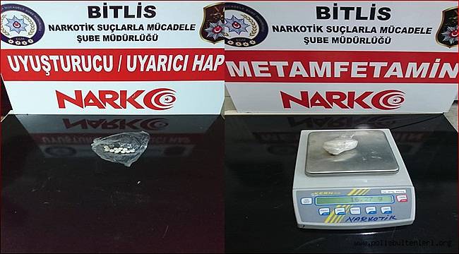 Bitlis Emniyet Müdürlüğümüz Narkotik Suçlarla Mücadele Şube Müdürlüğümüzce Yapılan Çalışmalar 'da