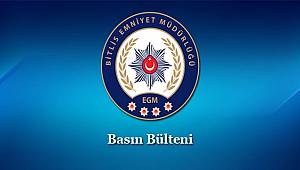 Emniyet Müdürlüğümüz Asayiş Şube Müdürlüğü Faaliyetleri