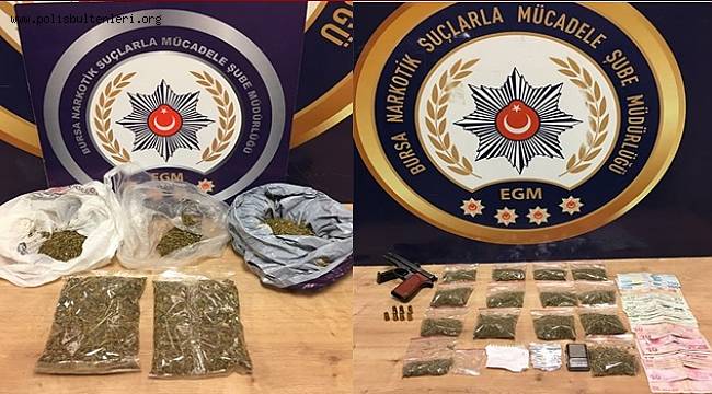 Narkotik Suçlarla Mücadele Şube Müdürlüğümüzce düzenlenen operasyonlarda 17 şahıs yakalandı
