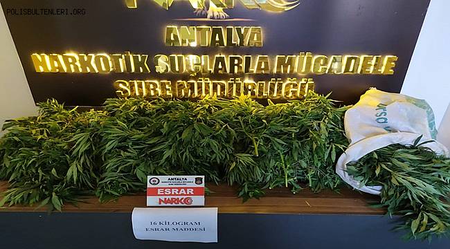 Antalya'da Uyuşturucu Madde Ticareti Yapmak Suçundan 1 Şüpheli Tutuklandı