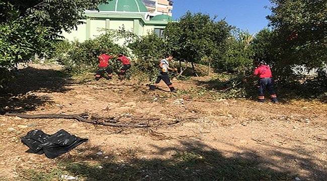 Antalya Polisi  Suça Sebep Olan Arazinin Temizlenmesini Sağladı 