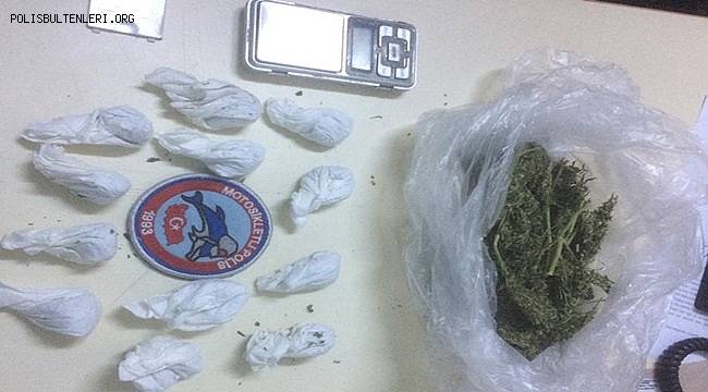 BALIKESİR'DE UYUŞTURUCU KURYESİ YAKALANDI 