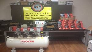 Balıkesir Polisi Kaçak Tütün Operasyonu Düzenlendi.