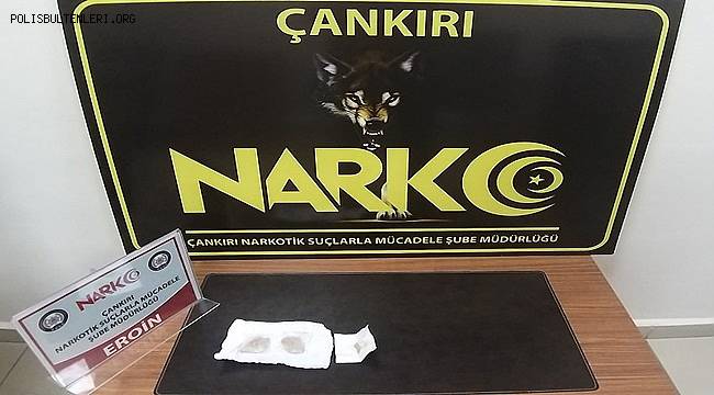 Çankırı Narkotik Suçlarla Mücadele Şube Müdürlüğü ekiplerince  yapılan Aramada
