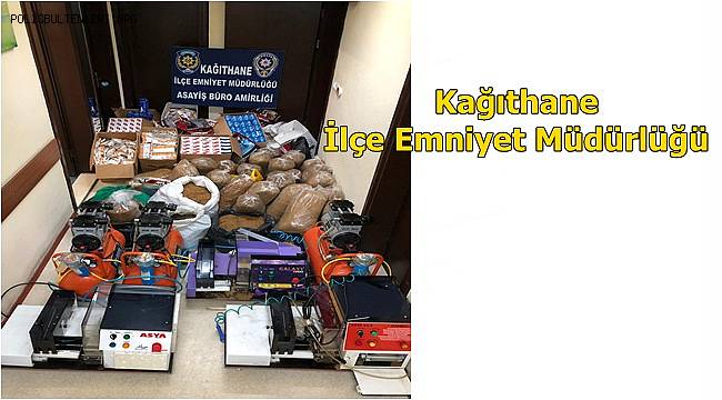Kağıthane İlçe Emniyet Müdürlüğü Kaçak Sigara Ele Geçirdi