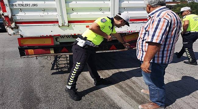 Şehirlerarası Karayollarında Yük Taşıyan Araçlara Yönelik Denetim Gerçekleştirildi 