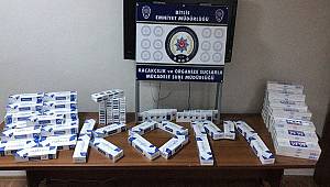 Bitlis'te 1080 Paket Kaçak Sigara Ele Geçirilmiştir
